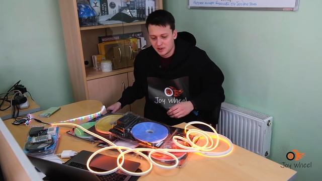 Обзор. Неоновая лента - NEON 5м, 220В. Сравнение неоновой и светодиодной ленты.