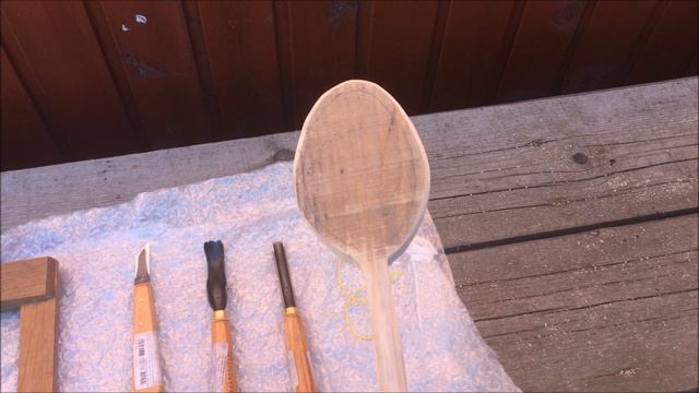 Деревянная "ложка"-быстро и просто, своими руками. Дачная жизнь.