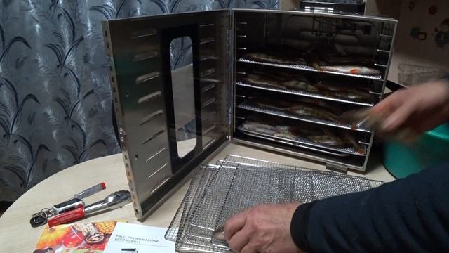 Рыбный деликатес.Как завялить окуня в дегидраторе