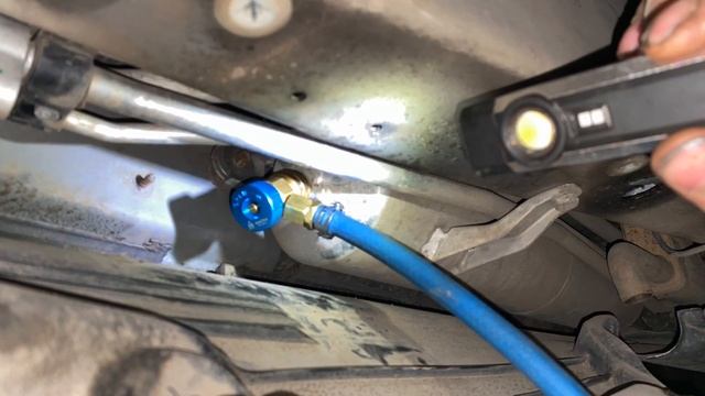 Touareg NF заправка пневмоподвески азотом