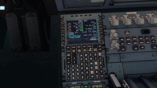 Запуск и взлет на Airbus A320neo | X-Plane 11