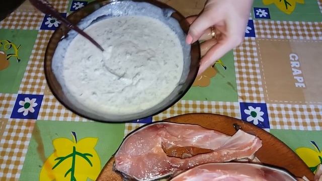 Рыба на гриле в сметанном соусе. Готовим карпа на гриле. Готовим на природе