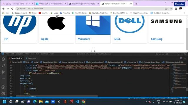 Slide's by using owl carousel | with Source Code | #html #css #coding #frontend