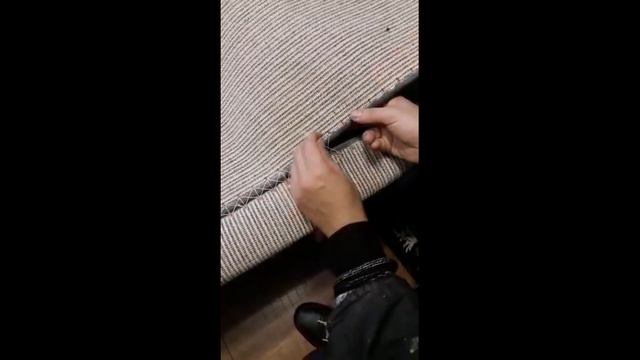 Как состыковать ковролин....