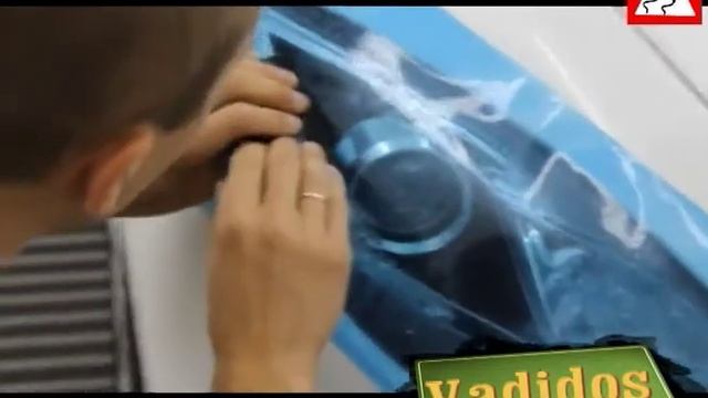 Инструкция как правильно клеить бронь на фары. Manual how to hang lights on your booking.