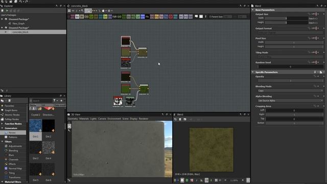 substance designer #4 материал бетон