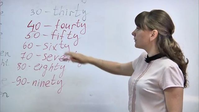 Английский на 5! Урок 6. Тема «Количественные числительные от 10 до 100».  Изучаем урок за уроком!