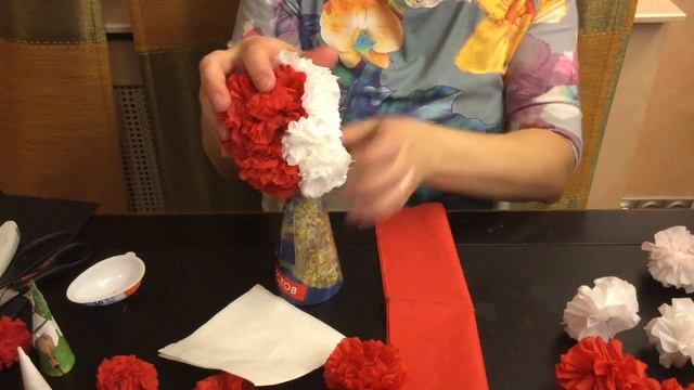 Дед Мороз Из Салфеток. Мастер Класс