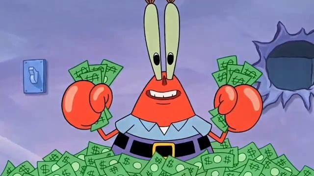 Мистер Крабс - деньги/часть 2