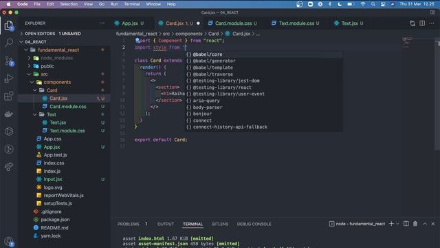 Cara styling di react.js