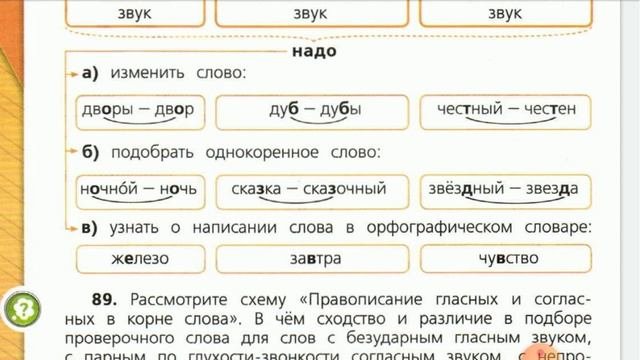 Русский язык, 4 класс. Правописание гласных и согласных в корне слова