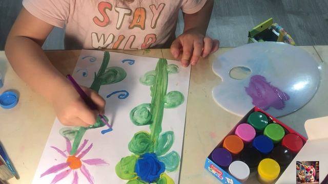 Цветочная симфония: Рисуем гуашью весенние цветы
