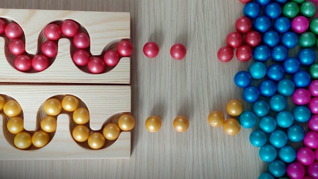Гонка шариков по деревянному треку-змейке / Marble Run ASMR • АСМР Залипательное видео