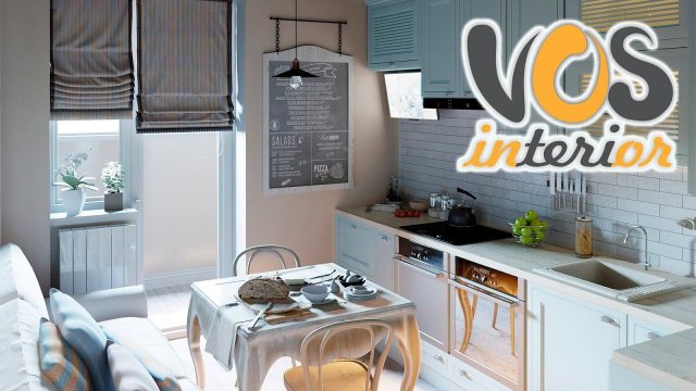 Интерьер квартиры в стиле кантри в 4К