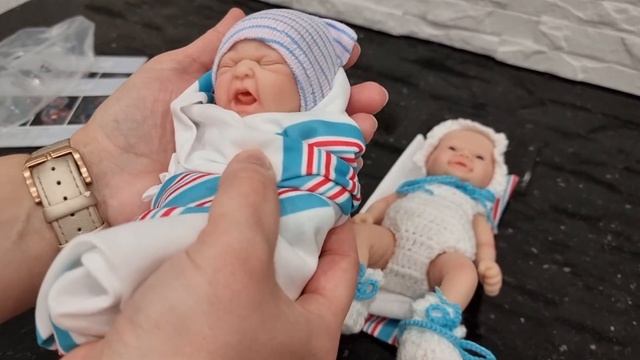 мини реборн из силикона, reborn ,minireborn, обзор на мини реборн ,распаковка кукол