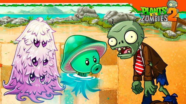 🍄 НОВОЕ РАСТЕНИЕ ГРИБ-СТРАЖ И МОРЕ-ГРИБ! 💣 Plants vs Zombies 2 Растения против зомби 2 Прохождение