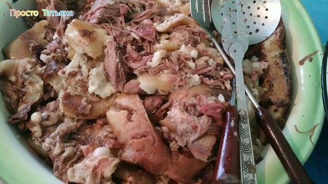 ПАШТЕТ из свиной головы без автоклава.