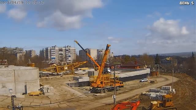 Монтаж башенного крана КБ-405