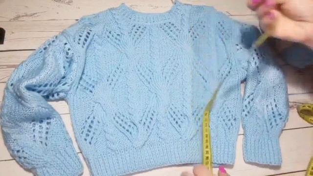 Ещё один проект готов! Джемпер для девочки 5 лет. #вязание #вязаниедлядетей #vlog