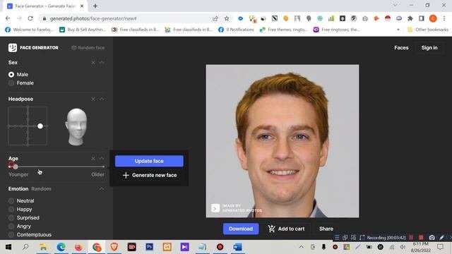 Random  Face Generator – Generate Faces Online Using AI P1