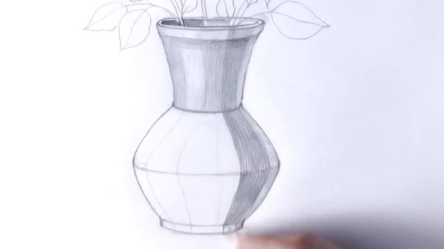 Уроки рисования. Как нарисовать ВАЗУ С ЦВЕТАМИ простым карандашом | Art School