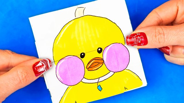 Уточка ЛАЛАФАНФАН бесконечный антистресс - трансформер из бумаги Diy Lalafanfan на Поделки Самоделки