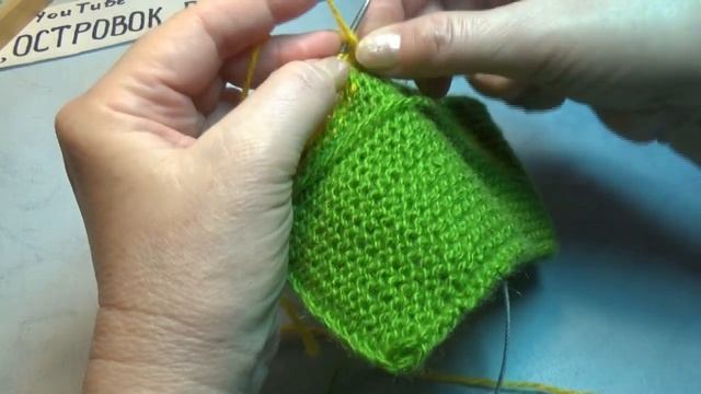 # 712 Следки за два часа _ простые тапочки спицами.