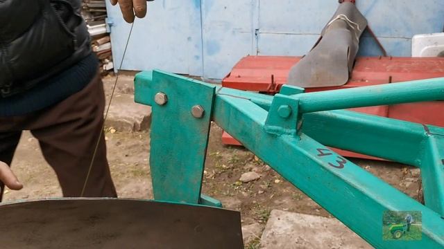 Обзор самодельного двухкорпусного плуга к минитрактору Синтай 180