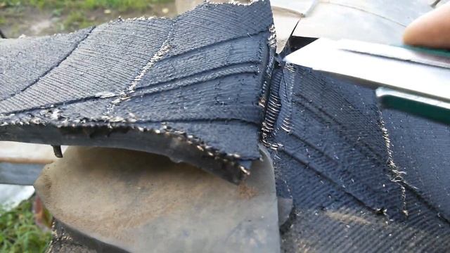 Обдирка покрышки газ 66 часть 3.