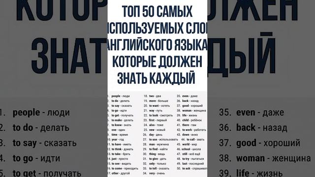 Английские слова