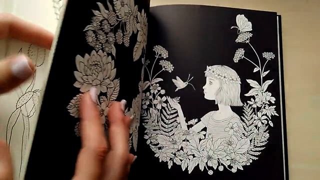 Обзор на раскраску "Flora and fauna" Марии Тролле// Голландское издание