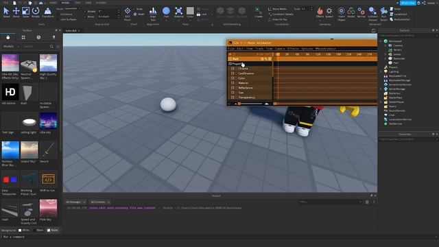 Как сделать анимацию в Roblox Studio?