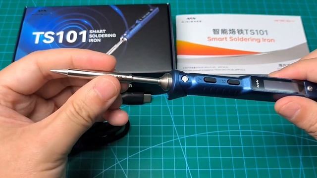 MINIWARE Smart Soldering Iron TS101 (Blue) Open Box & Test