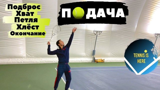Подача в теннисе Научись подавать правильно! Часть 1