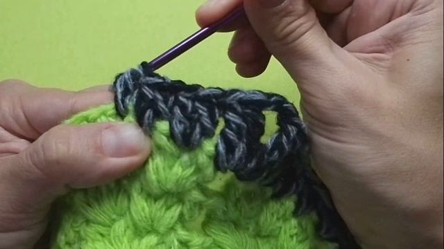 Красивая квадратная сидушка крючком. Вязание крючком для начинающих.