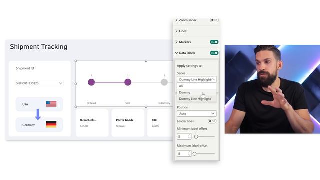 Визуализация данных отслеживания состояния в Power BI