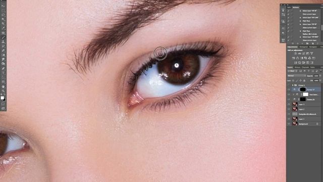 Retouching Eyes and Localised Sharpening Techniques using High Pass