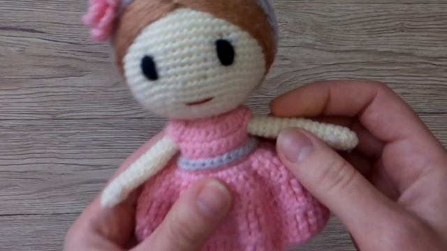 Кукла крючком для деток: Рози