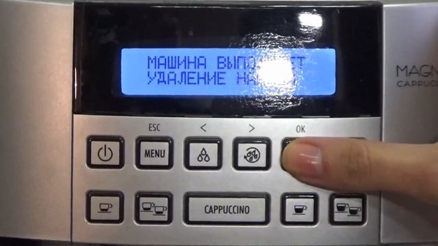 Чистка от накипи кофемашины Delonghi ECAM 22.360 Magnifica S