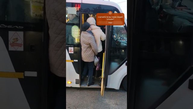 Воронеж 36 Остужева. идиоты лезут в полный автобус 1кв