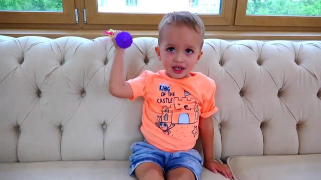 Bad Kid Steals Giant M&M's Learn Colors with Candy Baby Songs Nursery Rhymes for children