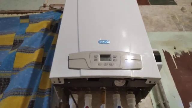 #BaxiEcoFour запуск в эксплуатацию, убираем воздух из системы отопления