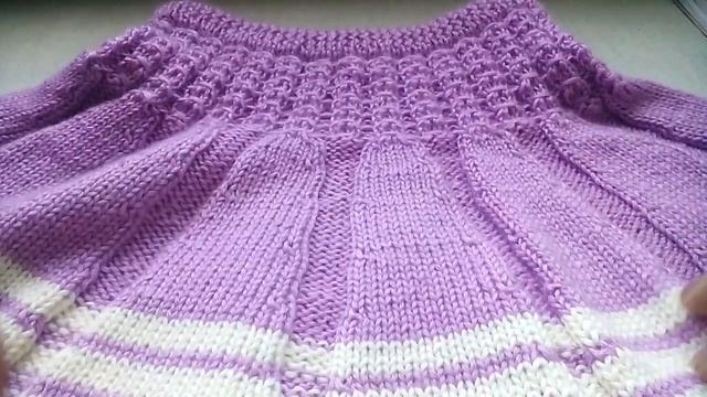 Юбка девочке спицами. Экспресс  МК .