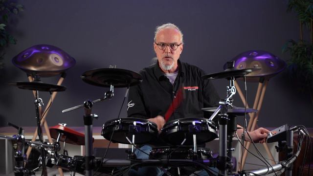 Handpan auf dem Fame Hybrid Pro E-Drumset spielen I MUSIC STORE