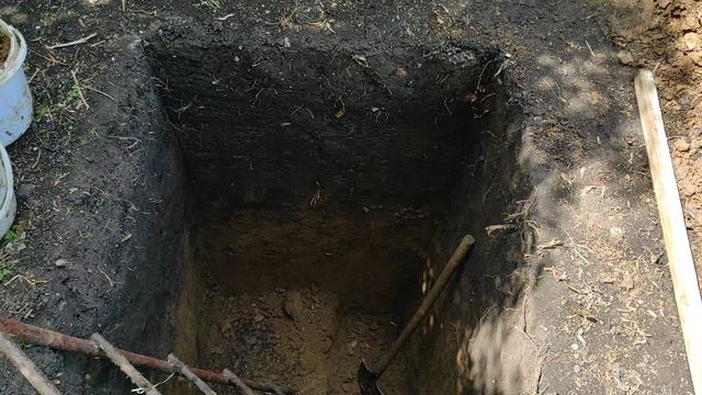 Яма для туалета своими руками .