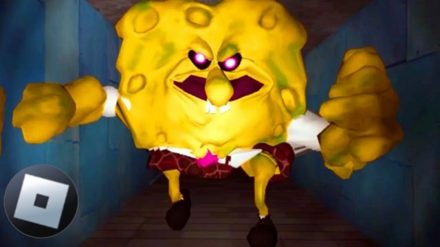 играю в SpongeBob хоррор в Roblox