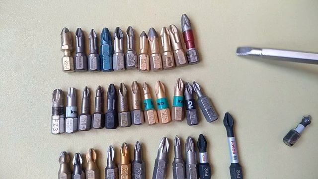 Какие биты самые лучшие: Wera, Wiha, USH, Felo, Milwaukee, DeWalt, Makita, Bosch, Stanley, Gross.