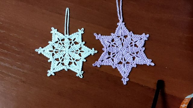 Снежинка крючком для начинающих. Урок 14.