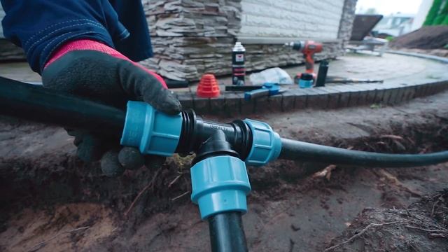 Этапы монтажа системы автоматического полива