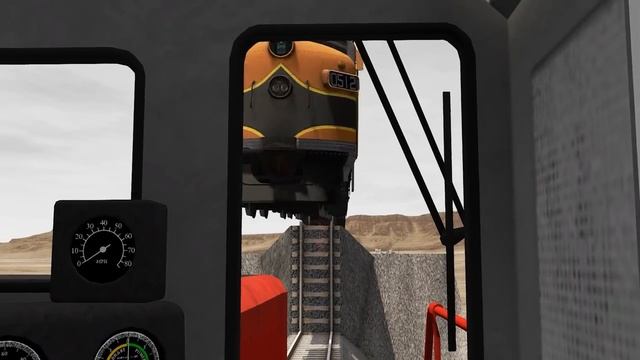 Поезда против недостроенной железной дороги – BeamNG.Drive